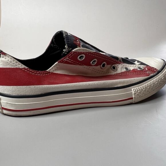 Converse All Star Lo Sneakers USA FLAG Junior Size 5 Shoes - Picture 13 of 16